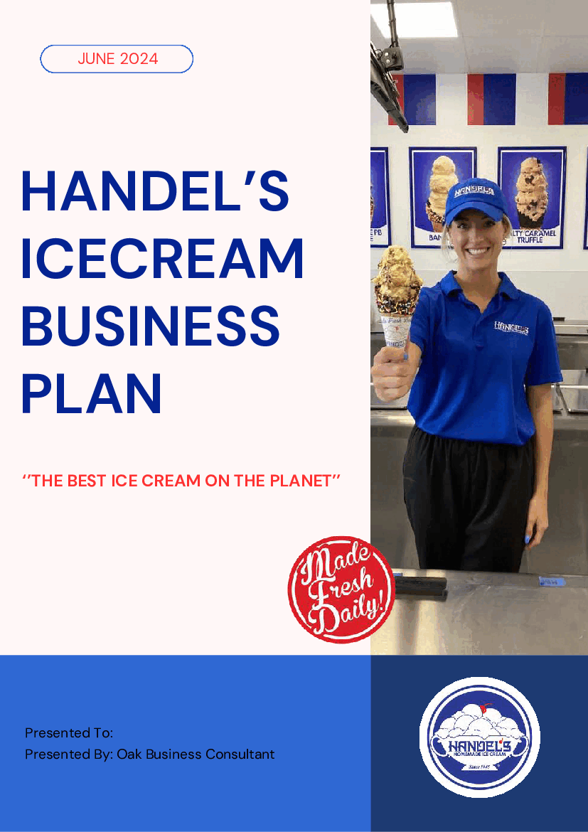 Handel's Ice Cream Franchise Business Plan