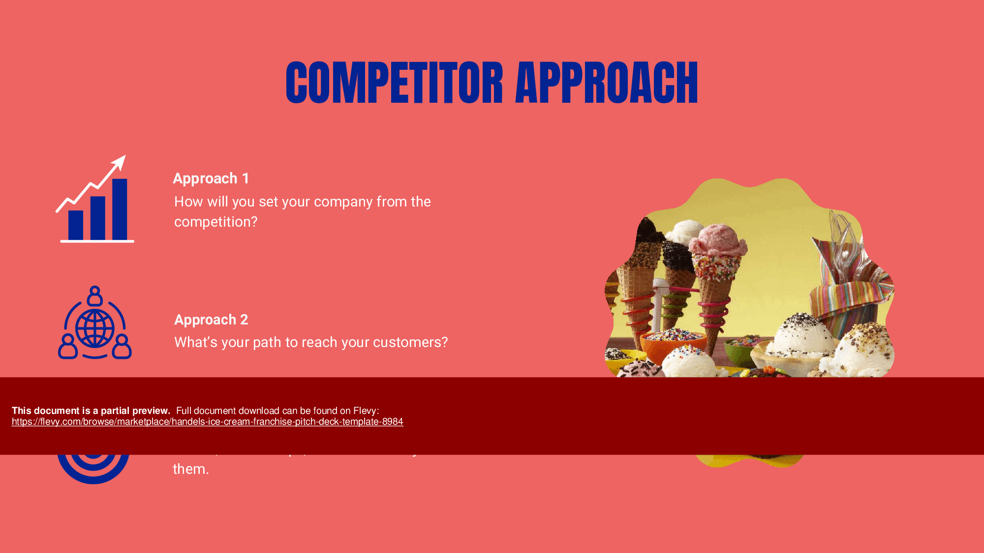 Handel's Ice Cream Franchise Pitch Deck Template (35-page PDF document) Preview Image