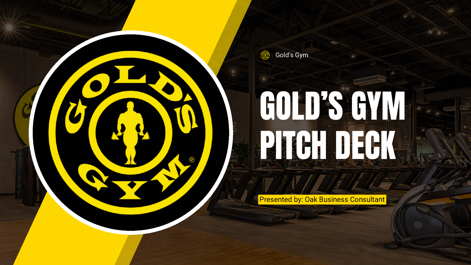 Gold's Gym Franchise Pitch Deck (38-page PDF document) Preview Image