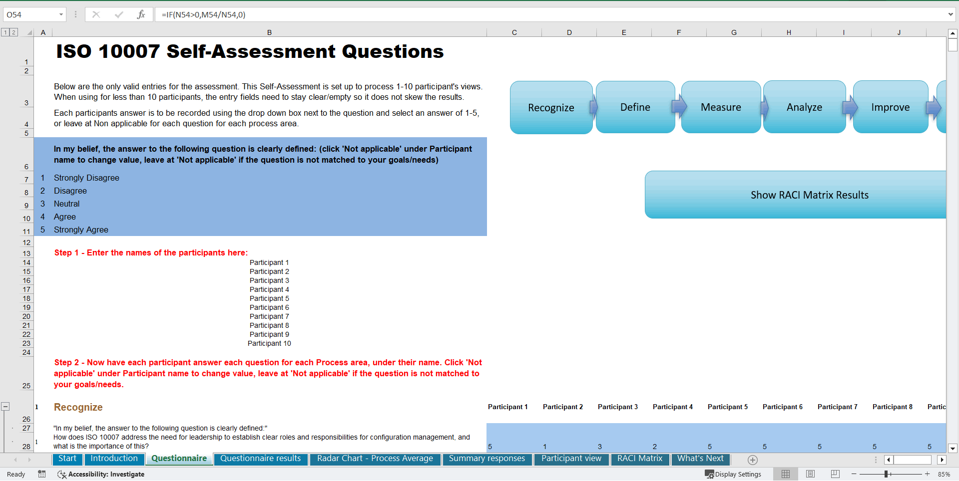 ISO 10007 - Implementation Toolkit (Excel template (XLSX)) Preview Image