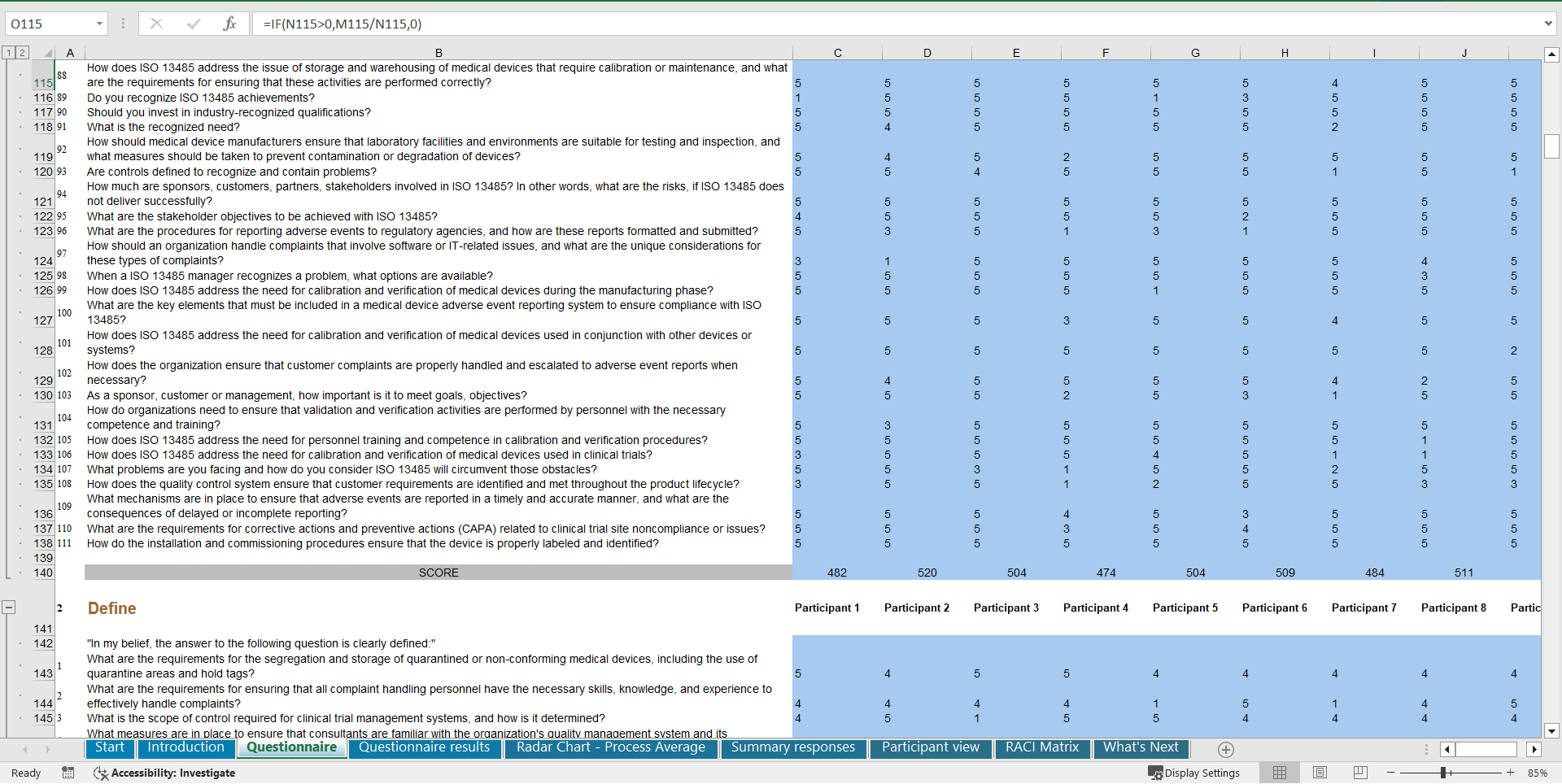 ISO 13485 - Implementation Toolkit (Excel template (XLSX)) Preview Image