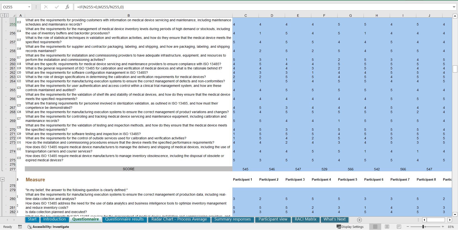 ISO 13485 - Implementation Toolkit (Excel template (XLSX)) Preview Image