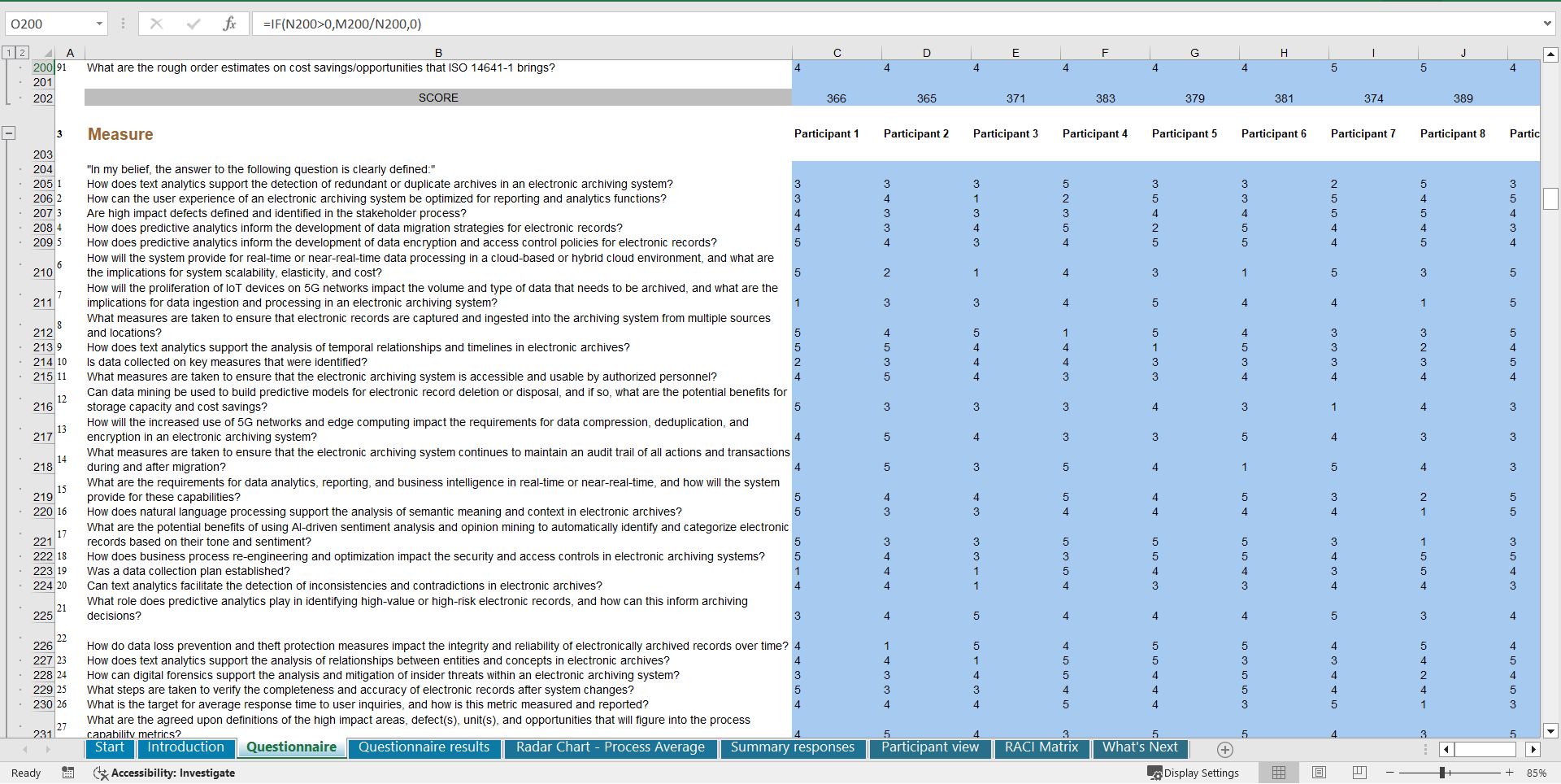 ISO 14641-1 - Implementation Toolkit (Excel template (XLSX)) Preview Image