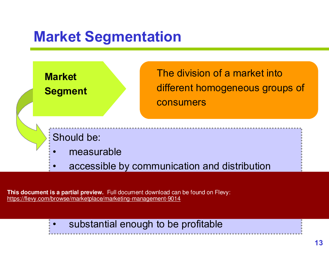 Marketing Management (76-slide PPT PowerPoint presentation (PPTX)) Preview Image