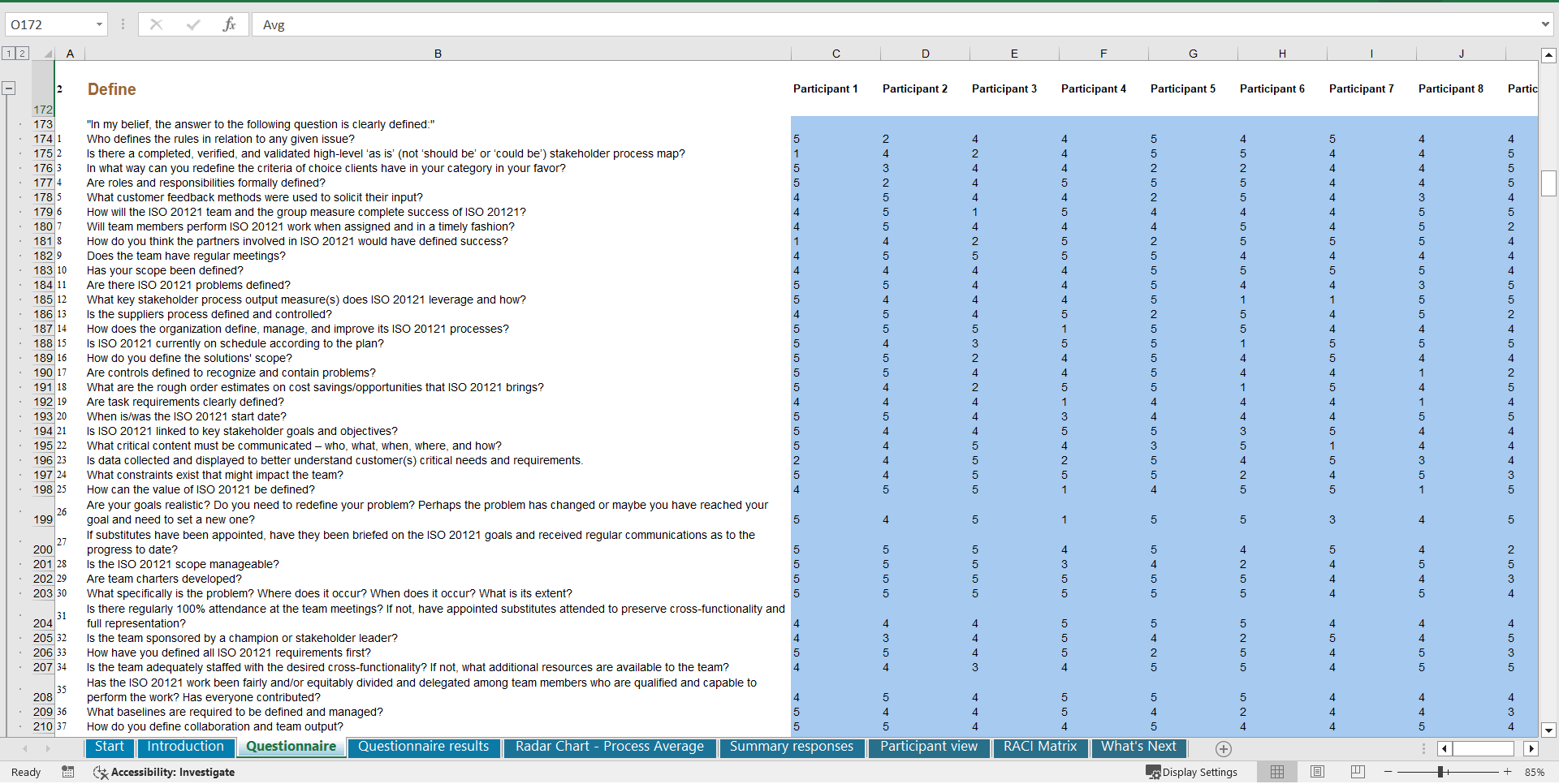 ISO 20121 - Implementation Toolkit (Excel template (XLSX)) Preview Image