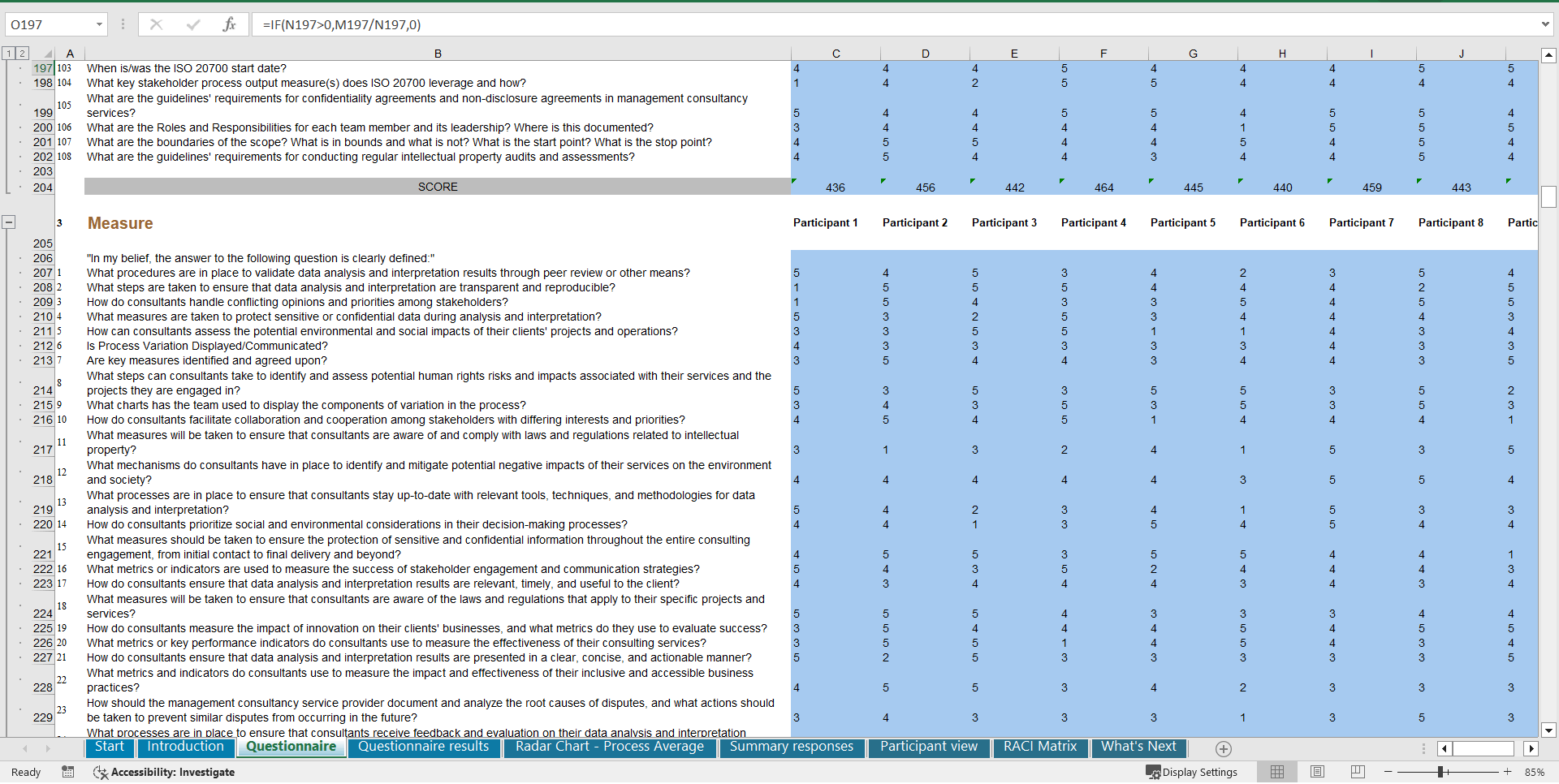 ISO 20700 - Implementation Toolkit (Excel template (XLSX)) Preview Image