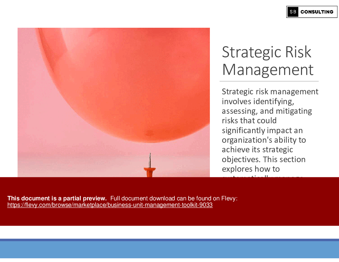 Business Unit Management Toolkit (1181-slide PPT PowerPoint presentation (PPTX)) Preview Image