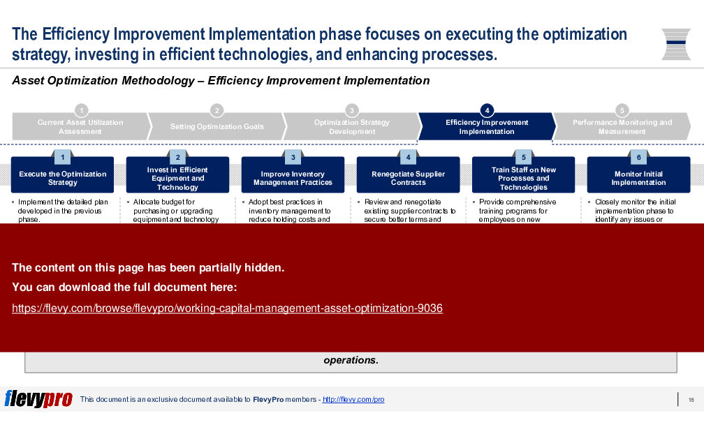 Working Capital Management: Asset Optimization (27-slide PPT PowerPoint presentation (PPTX)) Preview Image