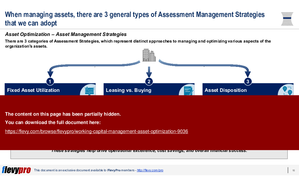 Working Capital Management: Asset Optimization (27-slide PPT PowerPoint presentation (PPTX)) Preview Image