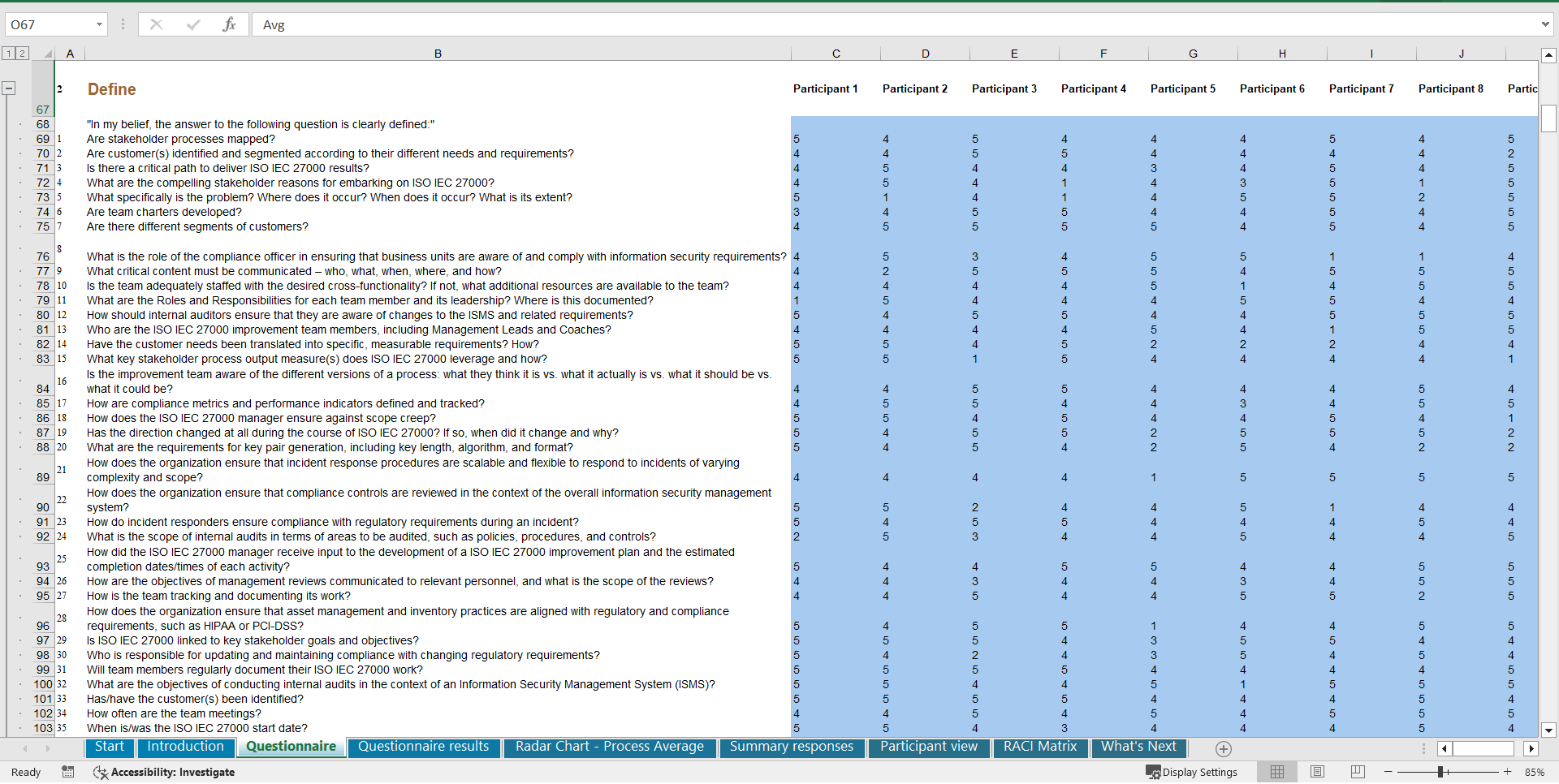 ISO IEC 27000 - Implementation Toolkit (Excel template (XLSX)) Preview Image