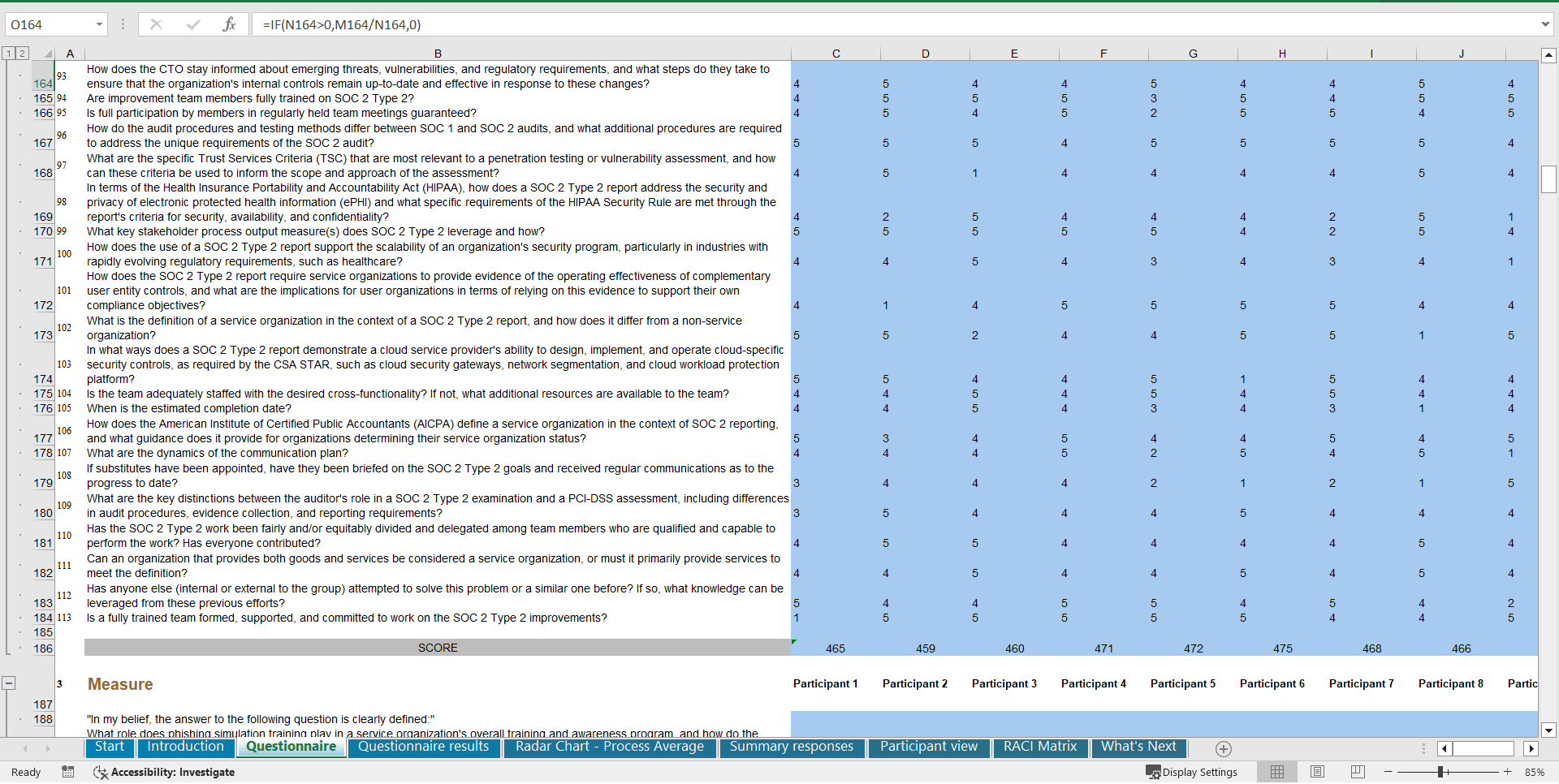 SOC 2 Type 2 - Implementation Toolkit (Excel template (XLSX)) Preview Image