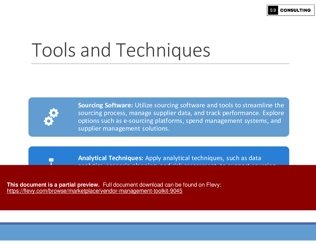 Vendor Management Toolkit (724-slide PPT PowerPoint presentation (PPTX)) Preview Image