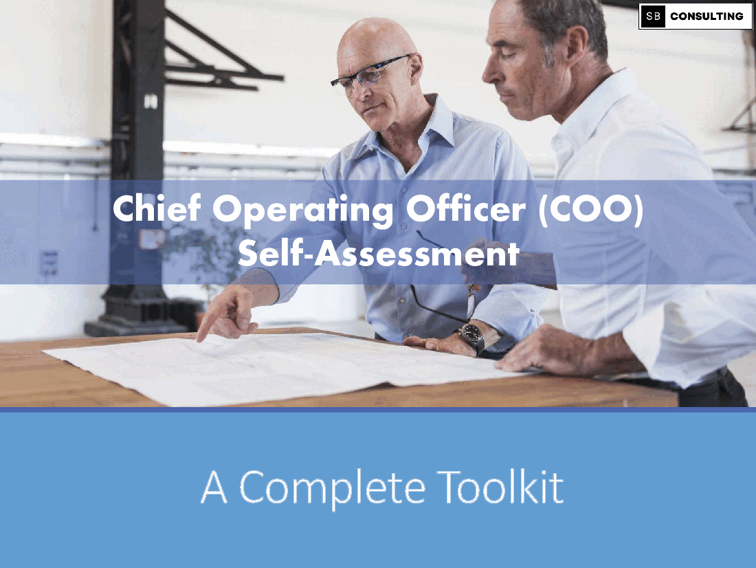 Chief Operating Officer (COO) Self-Assessment Toolkit (794-slide PPT PowerPoint presentation (PPTX)) Preview Image