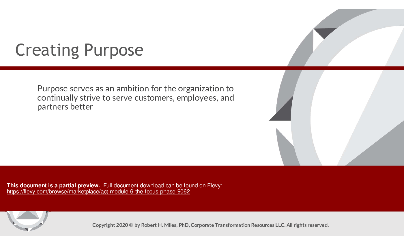 ACT Module 6: The Focus Phase (140-slide PPT PowerPoint presentation (PPTX)) Preview Image