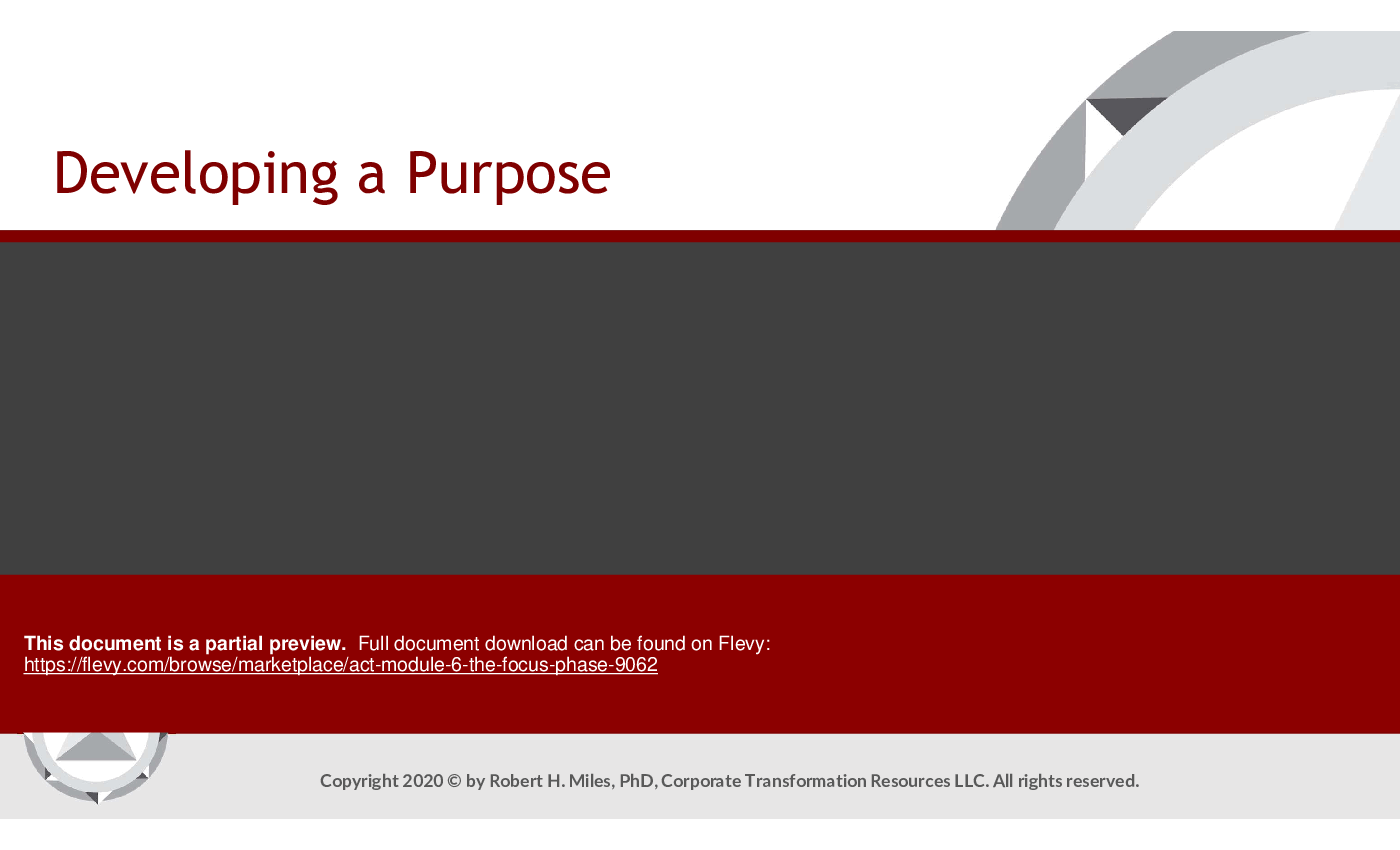 ACT Module 6: The Focus Phase (140-slide PPT PowerPoint presentation (PPTX)) Preview Image