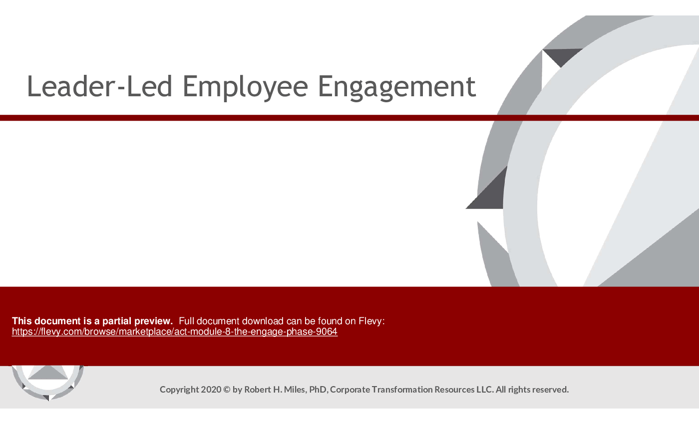 ACT Module 8: The Engage Phase (87-slide PPT PowerPoint presentation (PPTX)) Preview Image