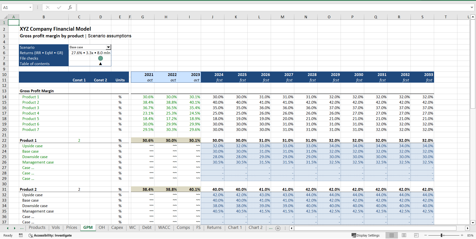 Complete Private Equity (LBO) Financial Model (Excel template (XLSX)) Preview Image