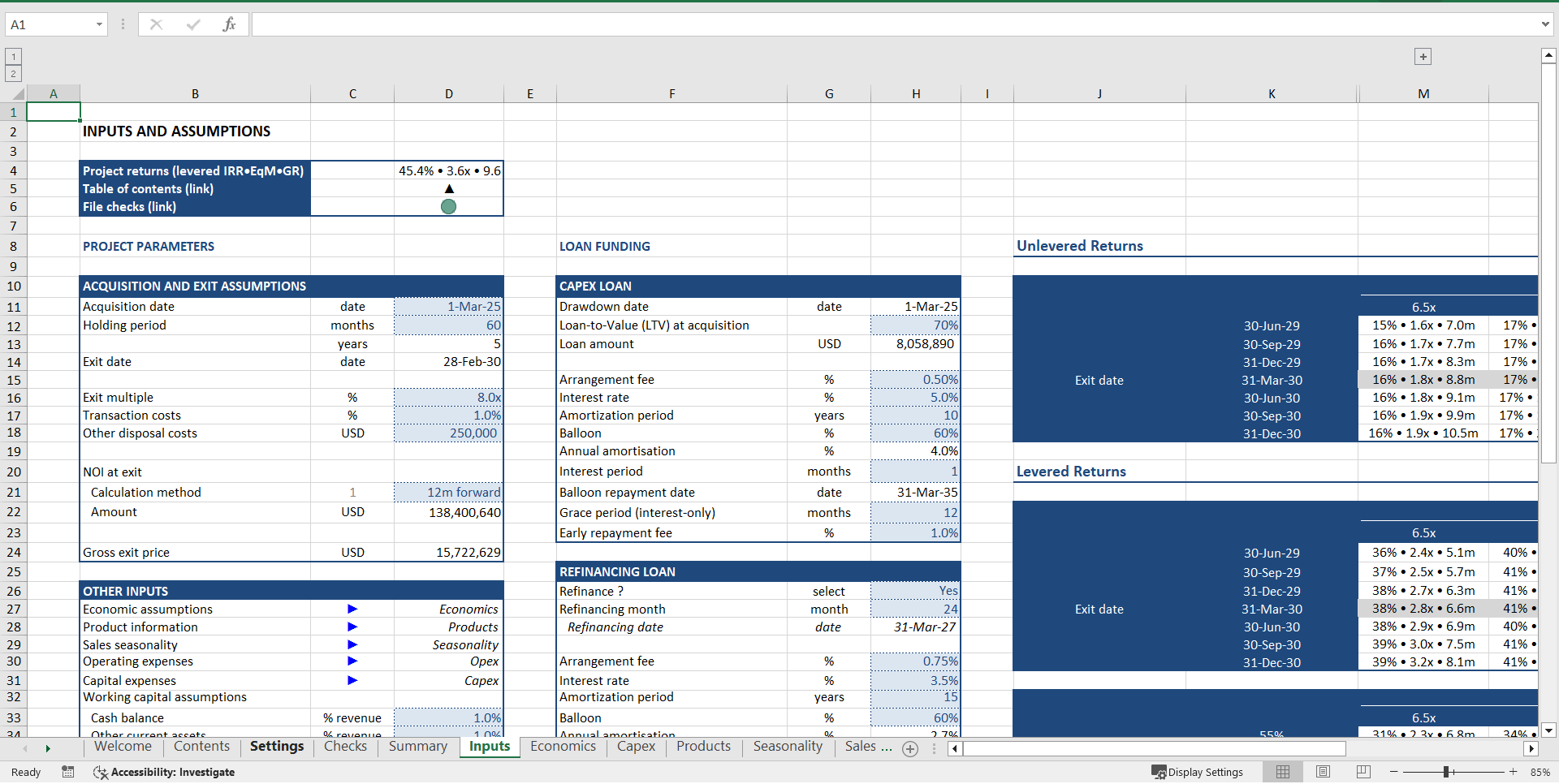 Startup Financial Model (Excel template (XLSX)) Preview Image