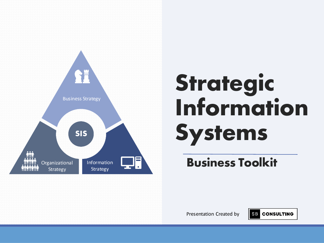 Strategic Information Systems Toolkit