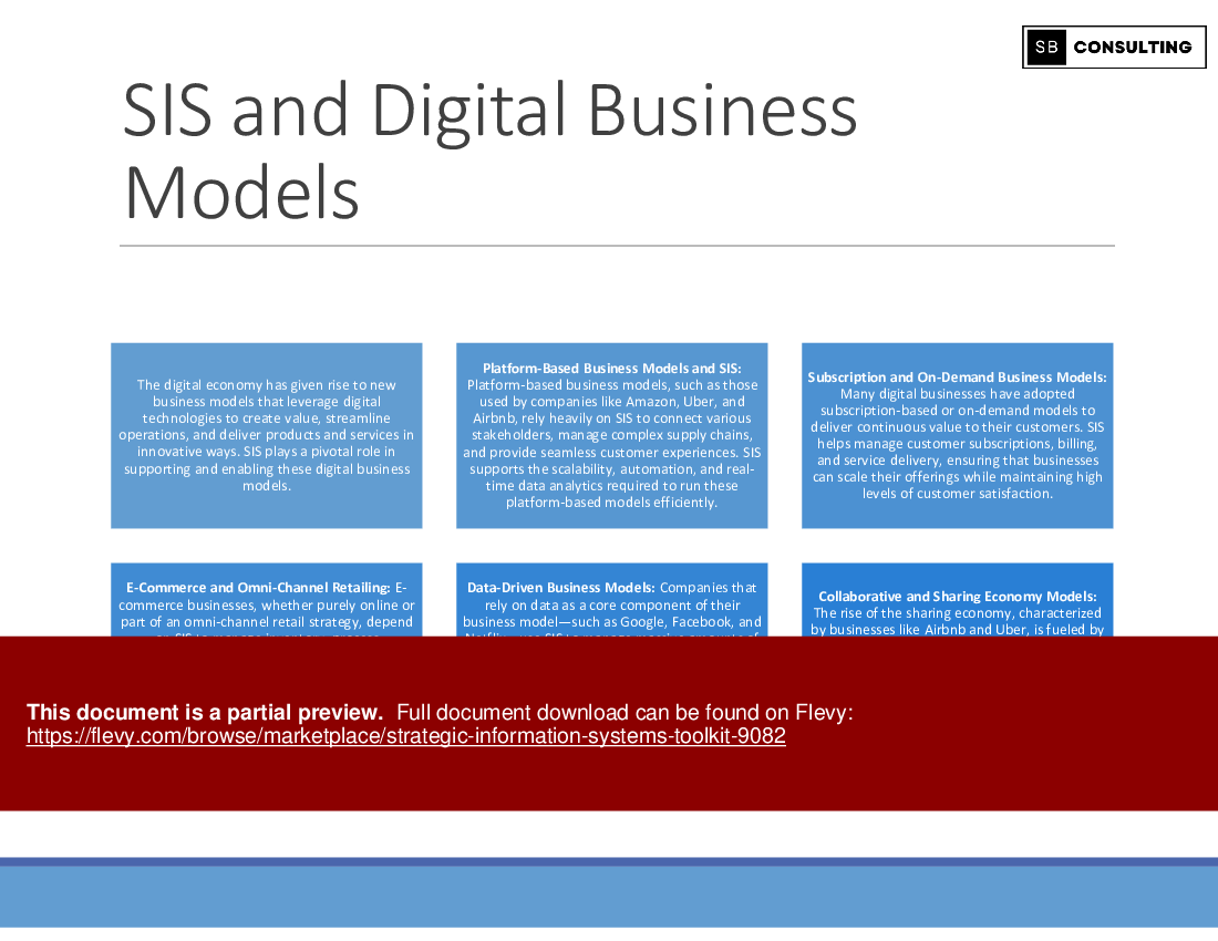 Strategic Information Systems Toolkit (586-slide PPT PowerPoint presentation (PPTX)) Preview Image