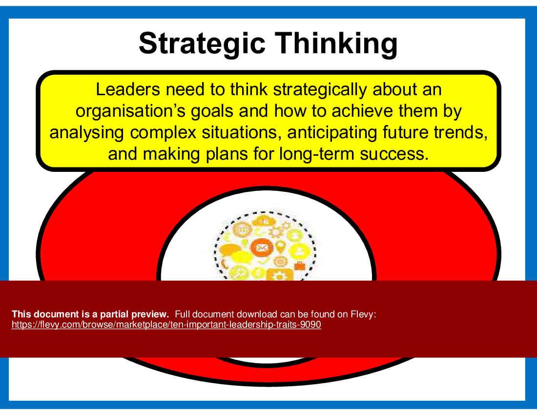 Ten Important Leadership Traits (12-slide PPT PowerPoint presentation (PPT)) Preview Image