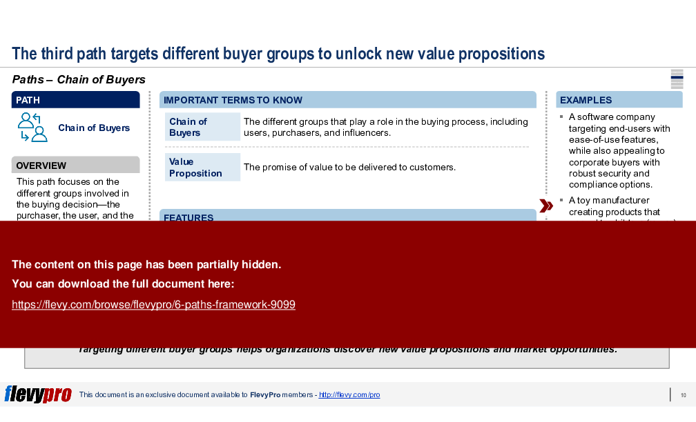 6 Paths Framework (29-slide PPT PowerPoint presentation (PPTX)) Preview Image