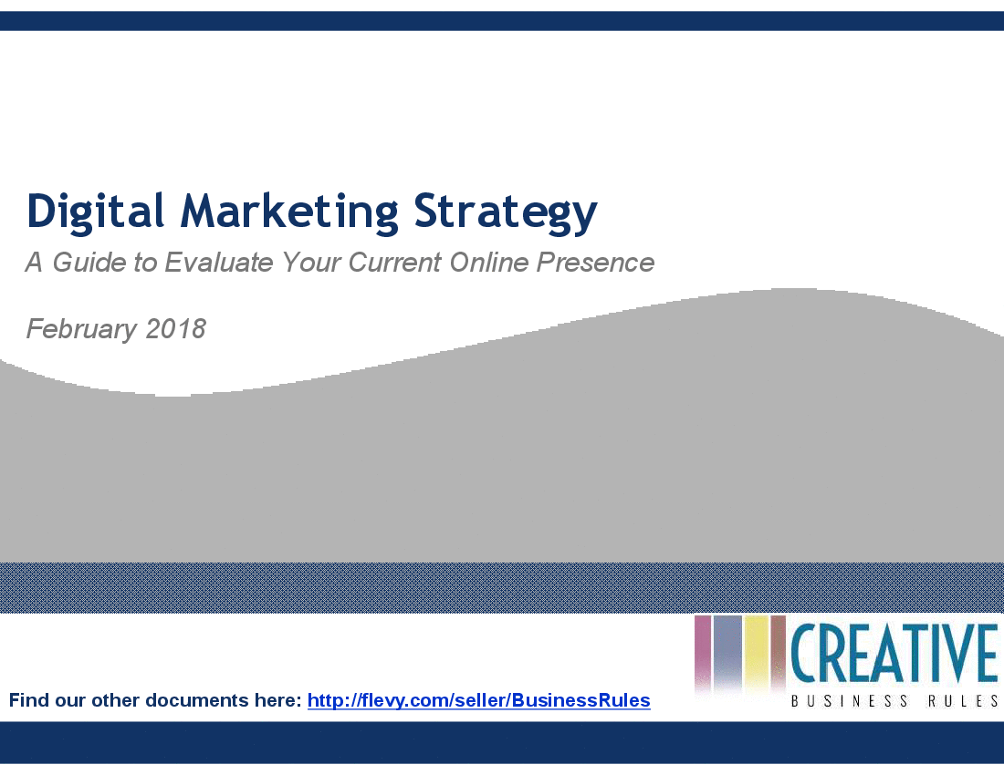 Digital Marketing Strategy: A Guide to Evaluate Your Current Online Presence