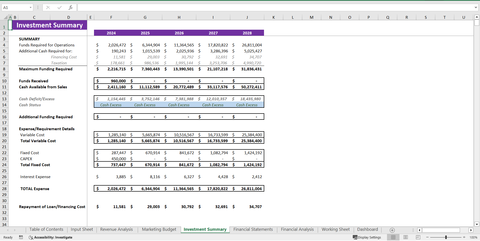 Vitamin Subscription Excel Financial Model Template (Excel template (XLSX)) Preview Image