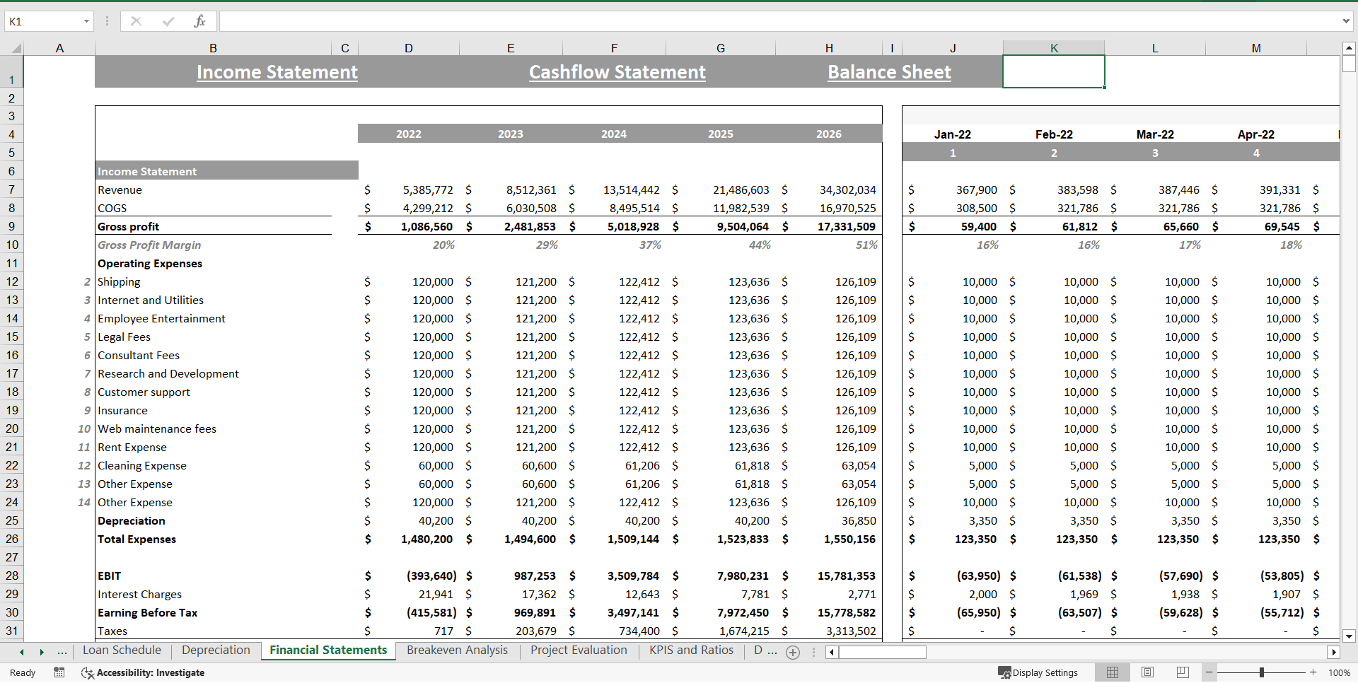 Boat Dealer Excel Financial Model Template (Excel template (XLSX)) Preview Image