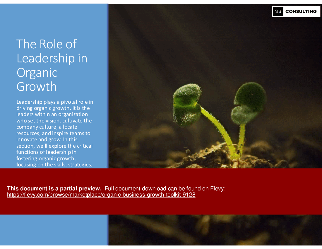 Organic Business Growth Toolkit (761-slide PPT PowerPoint presentation (PPTX)) Preview Image