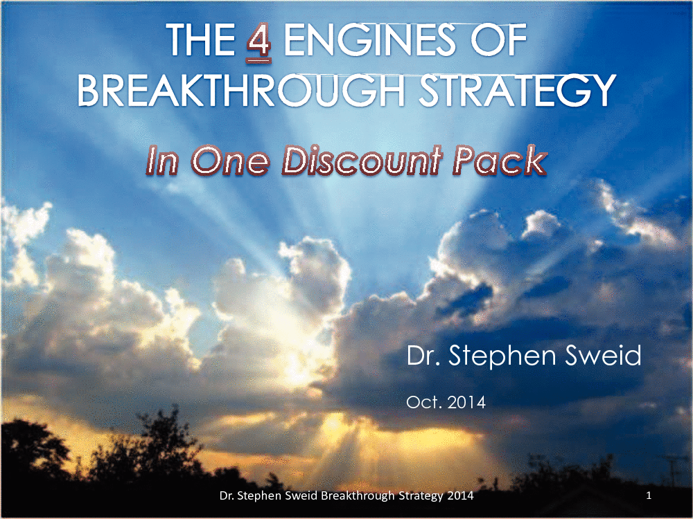 The 4 Engines of Breakthrough Strategy in One Pack (115-page PDF document) Preview Image
