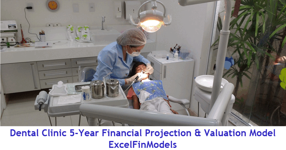 Dental Center 5-Year Monthly Financial Projection Model (Excel template (XLSX)) Preview Image