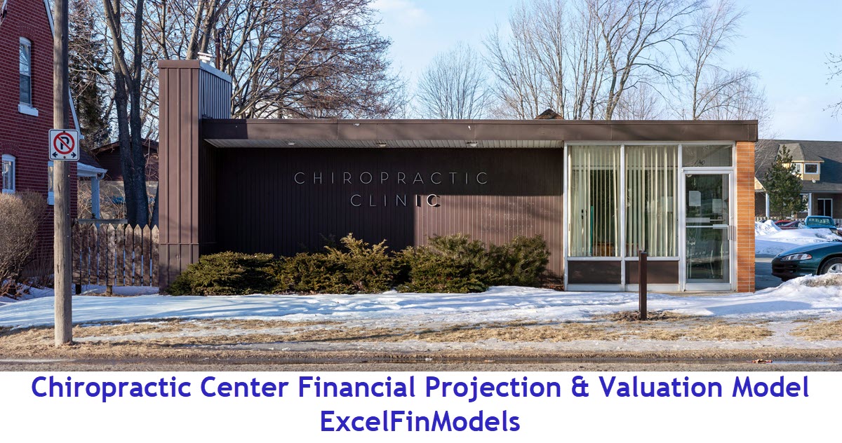 Chiropractic Center 5-Year Monthly Financial Projection Mode (Excel template (XLSX)) Preview Image