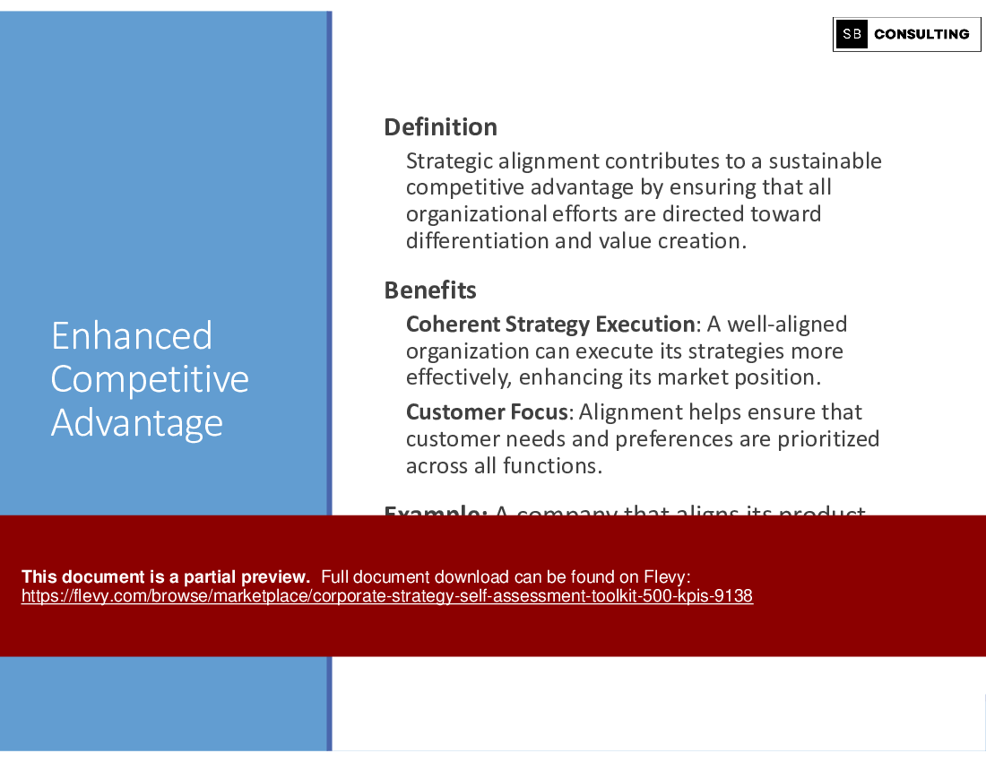 Corporate Strategy Self Assessment Toolkit (500+ KPIs) (774-slide PPT PowerPoint presentation (PPTX)) Preview Image