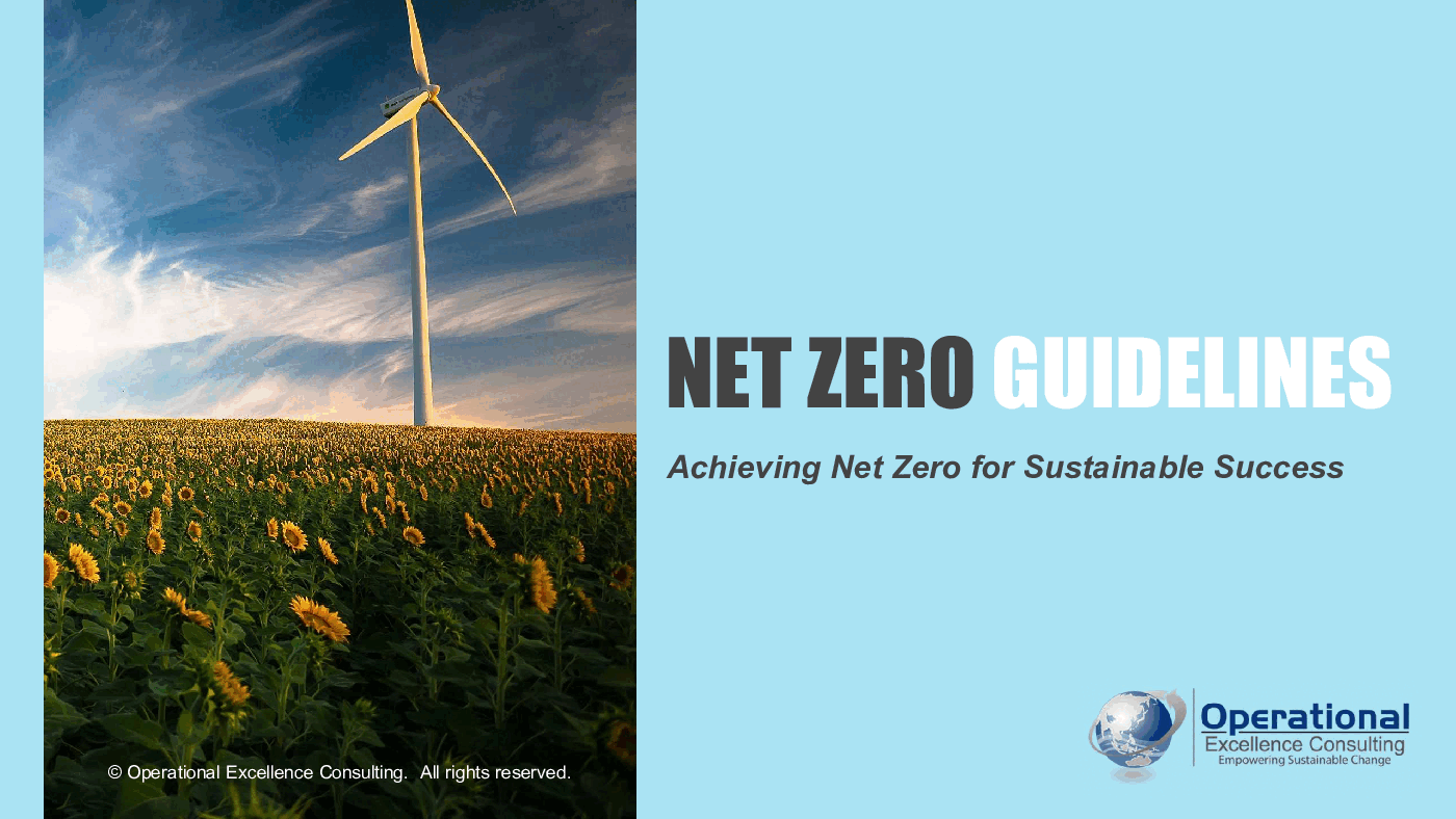 Net Zero Guidelines (Based on IWA 42:2022) (54-slide PPT PowerPoint presentation (PPTX)) Preview Image