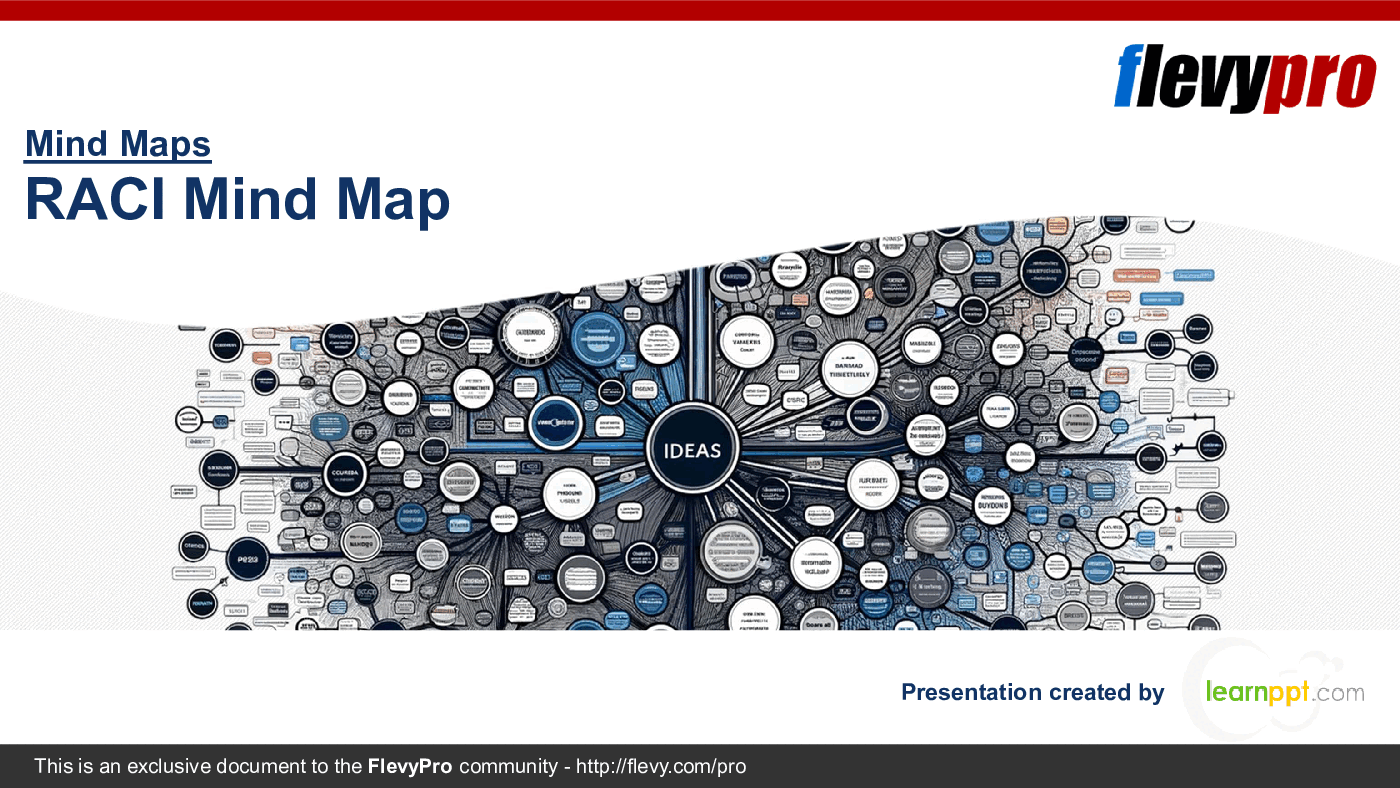 RACI Mind Map (22-slide PPT PowerPoint presentation (PPTX)) Preview Image