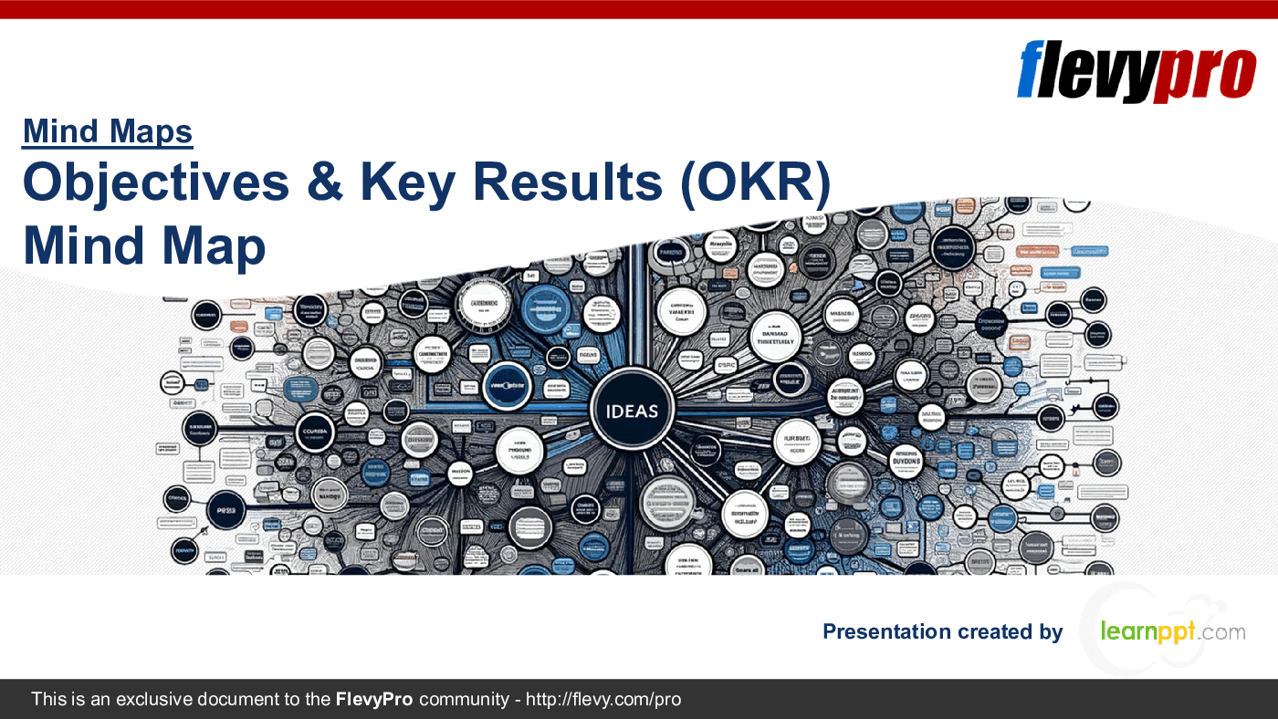 Objectives & Key Results (OKR) Mind Map (21-slide PPT PowerPoint presentation (PPTX)) Preview Image