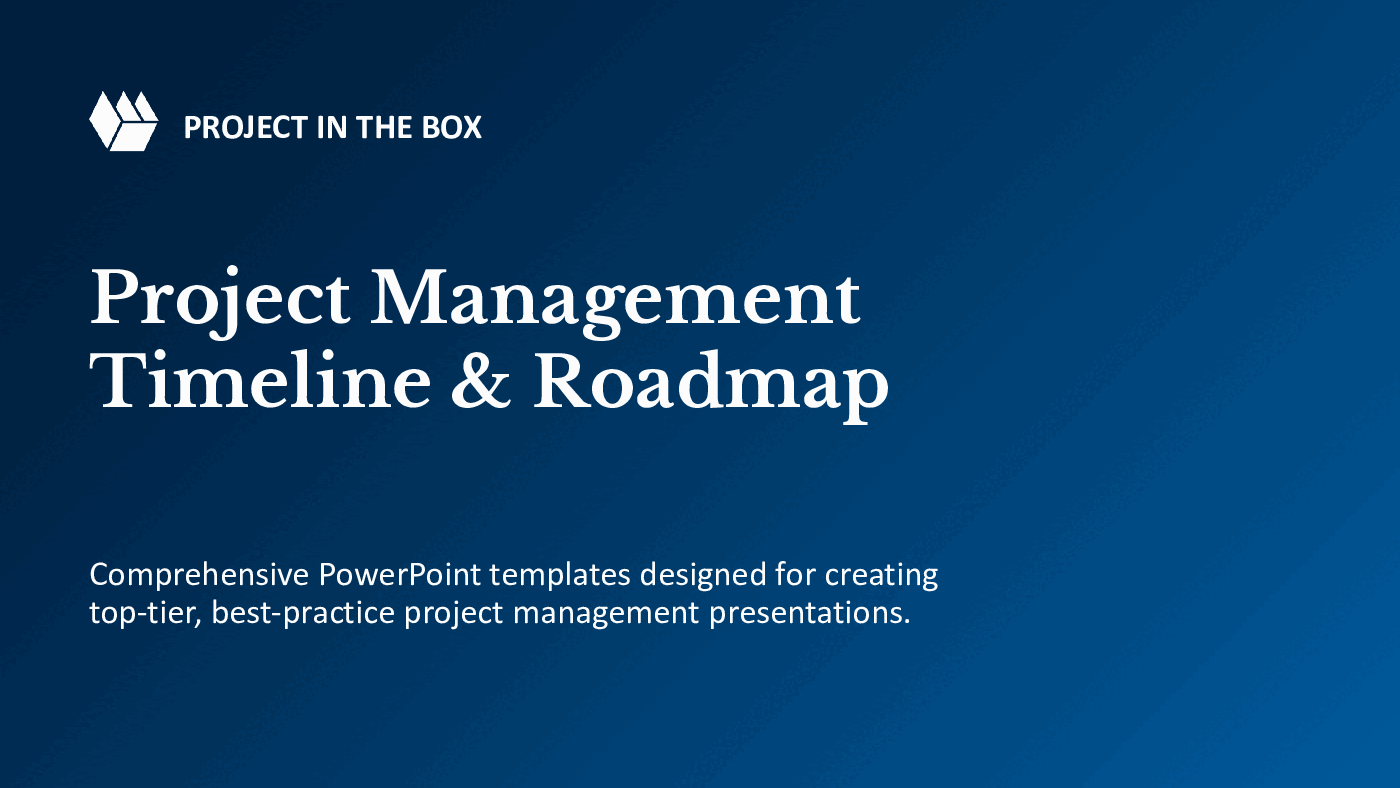 Project Management Timeline Template (13-slide PPT PowerPoint presentation slide deck (PPTX)) Preview Image