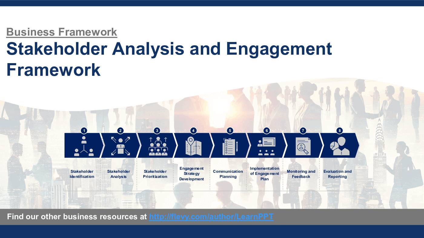 Stakeholder Analysis and Engagement Framework (63-slide PPT PowerPoint presentation (PPTX)) Preview Image