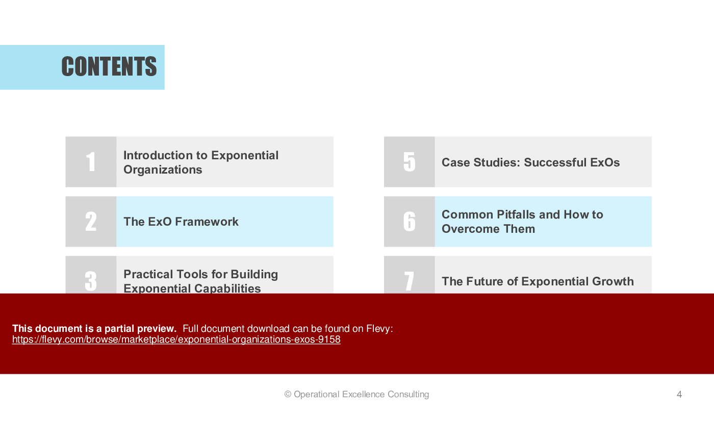 Exponential Organizations (ExOs) (112-slide PPT PowerPoint presentation (PPTX)) Preview Image