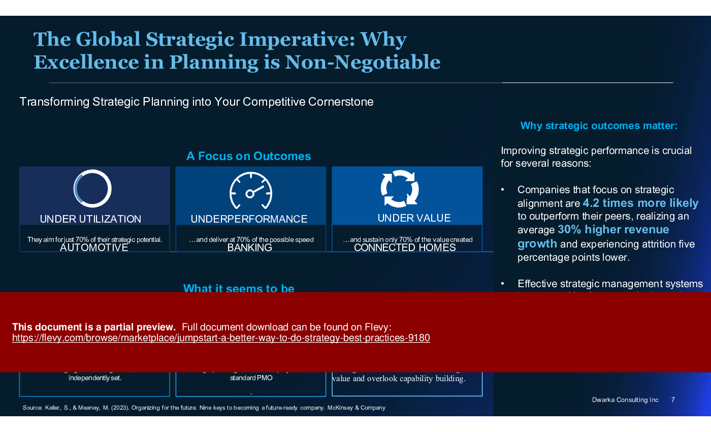 Jumpstart a Better Way to Do Strategy: Best Practices (120-slide PPT PowerPoint presentation (PPTX)) Preview Image