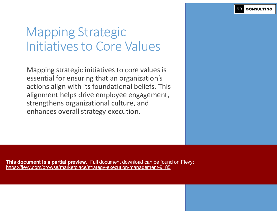 Strategy Execution Management (770-slide PPT PowerPoint presentation (PPTX)) Preview Image