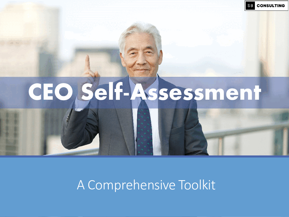 Chief Executive Officer (CEO) Self-Assessment Toolkit (1336-slide PPT PowerPoint presentation (PPTX)) Preview Image