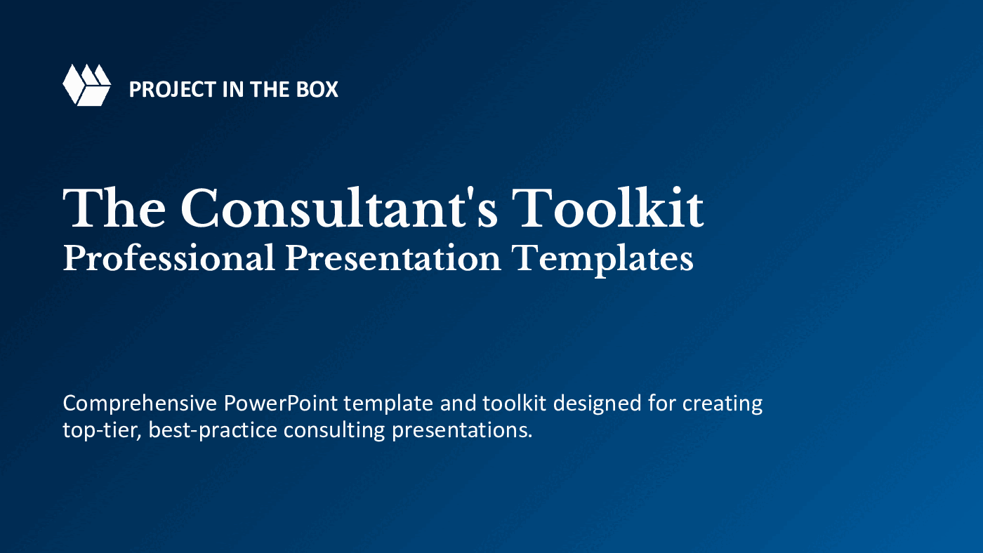 Consultant's Toolkit - Professional Presentation Templates (157-slide PPT PowerPoint presentation (PPTX)) Preview Image