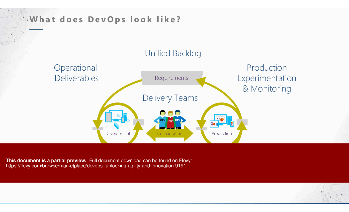 DevOps - Unlocking Agility and Innovation (79-slide PPT PowerPoint presentation (PPTX)) Preview Image