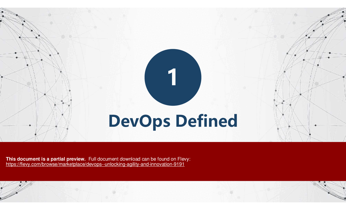 DevOps - Unlocking Agility and Innovation (79-slide PPT PowerPoint presentation (PPTX)) Preview Image