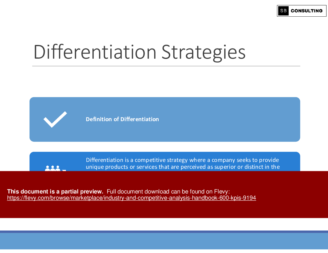 Industry & Competitive Analysis Handbook (600+ KPIs) (945-slide PPT PowerPoint presentation (PPTX)) Preview Image