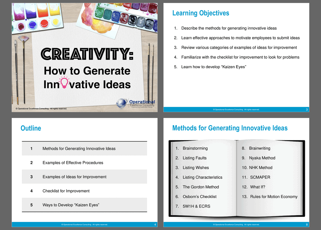 Creativity: How to Generate Innovative Ideas (100-slide PPT PowerPoint presentation (PPTX)) Preview Image