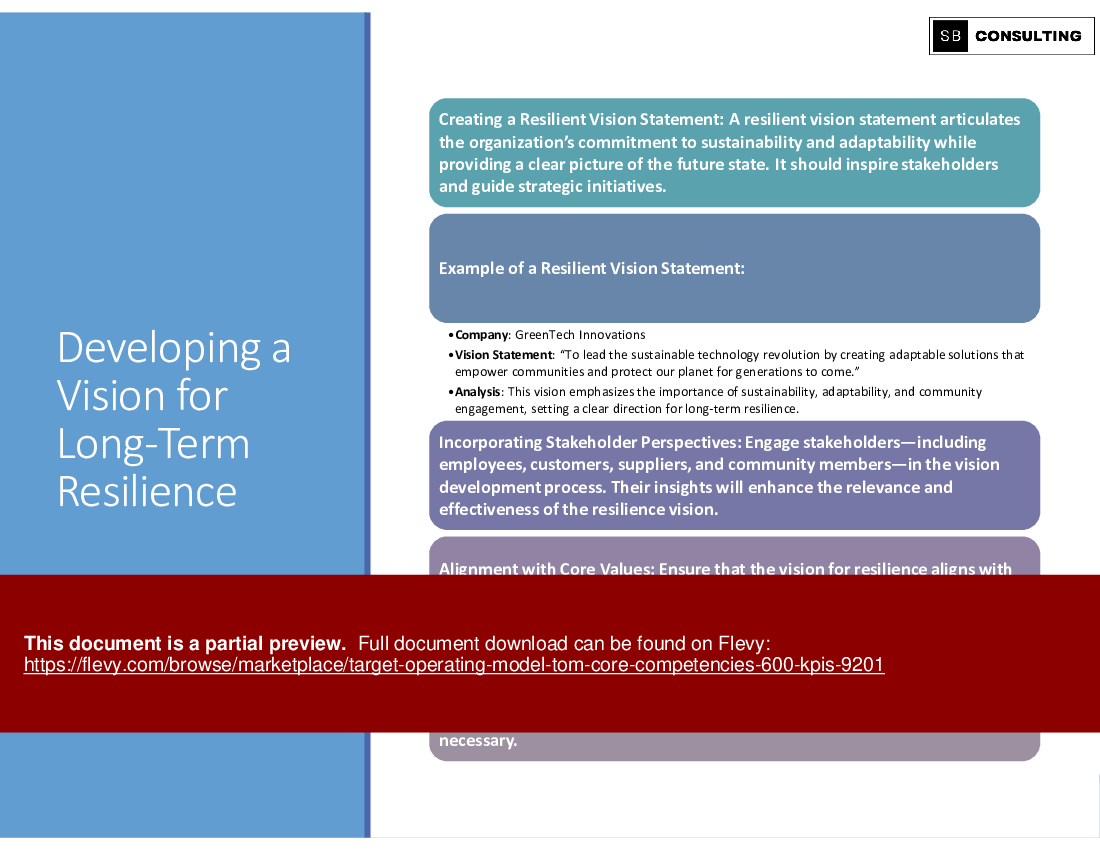 Target Operating Model (TOM) Core Competencies (600 KPIs) (1115-slide PPT PowerPoint presentation (PPTX)) Preview Image