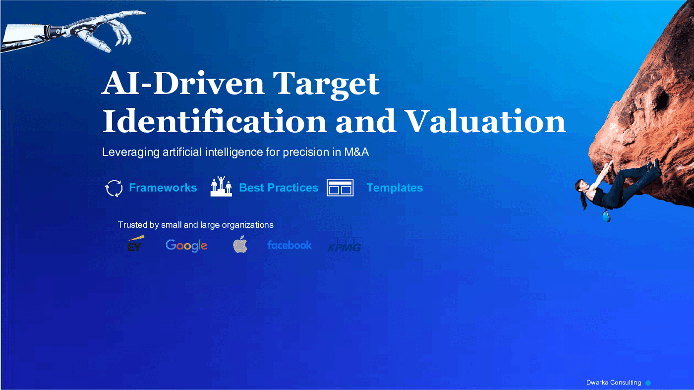 AI-Driven Target Identification and Valuation in M&A (150-slide PPT PowerPoint presentation (PPTX)) Preview Image